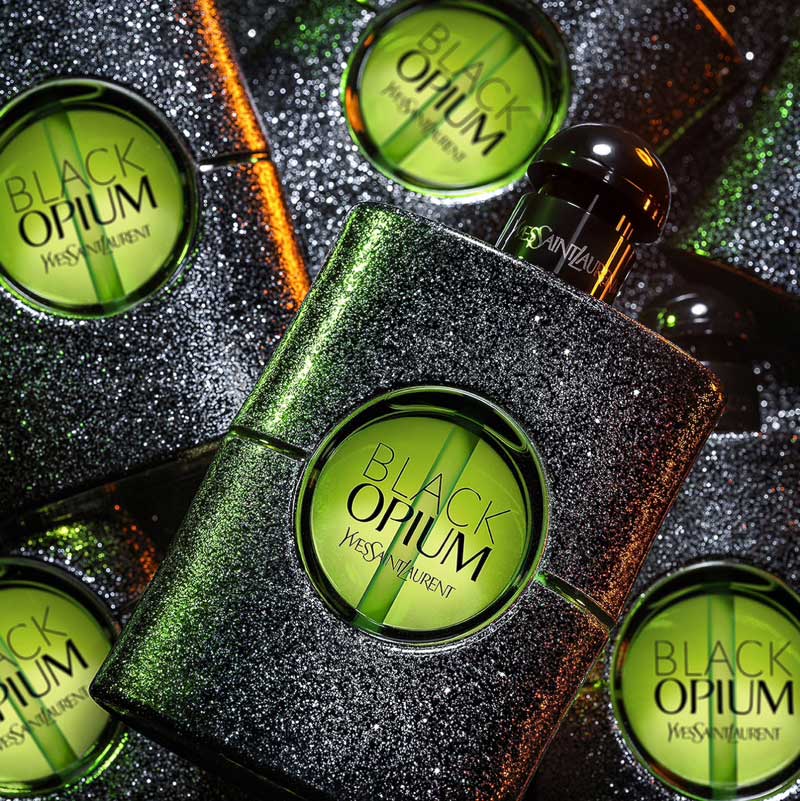 Yves Saint Laurent Black Opium Illicit Green bottles