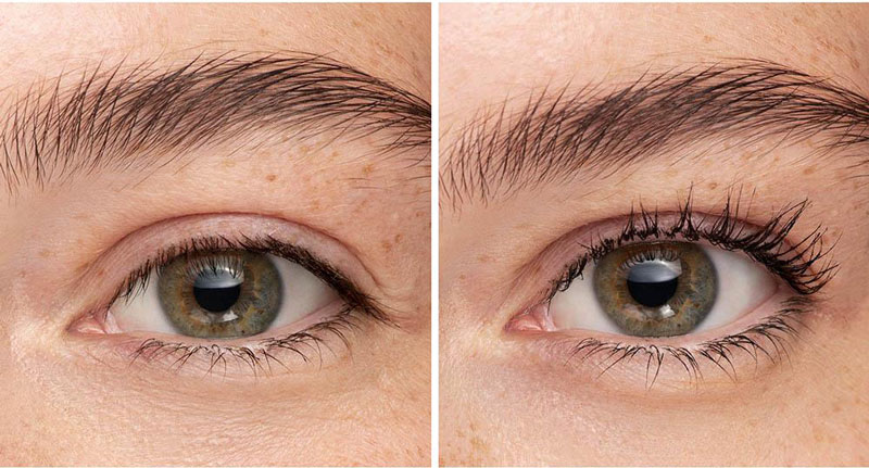 Bourjois mascara Before and After