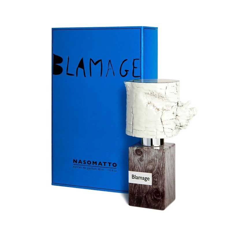 Nasomatto Blamage a bottle and package