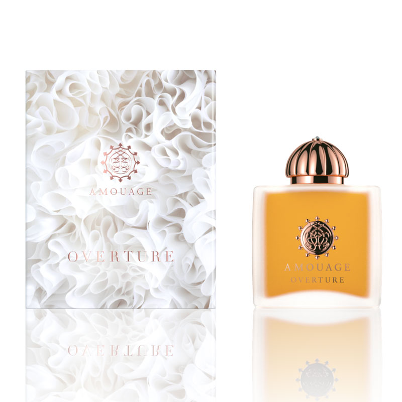 Amouage Overture Woman a bottle and box