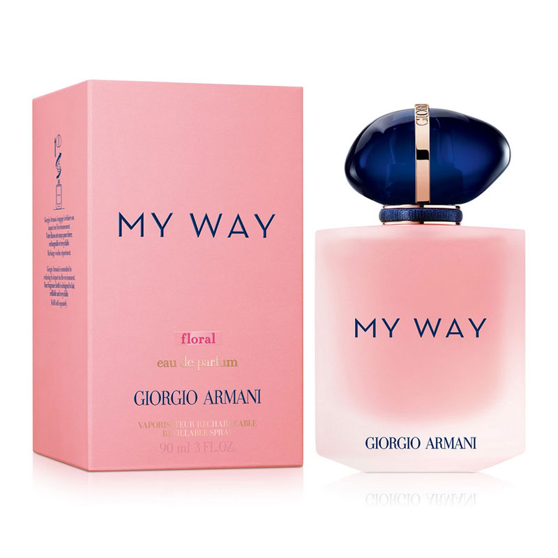 Giorgio Armani My Way Floral Eau de Parfum a bottle and package