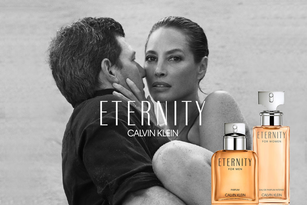 Calvin Klein Eternity Eau de Parfum Intense for Women & Eternity Parfum for Men visual Christy Turlington Burns and Edward Burns