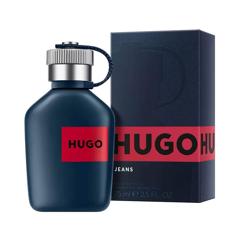 Hugo Jeans Eau de Toilette a bottle and package
