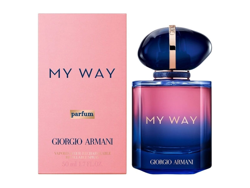 Giorgio Armani My Way Parfum a bottle and package