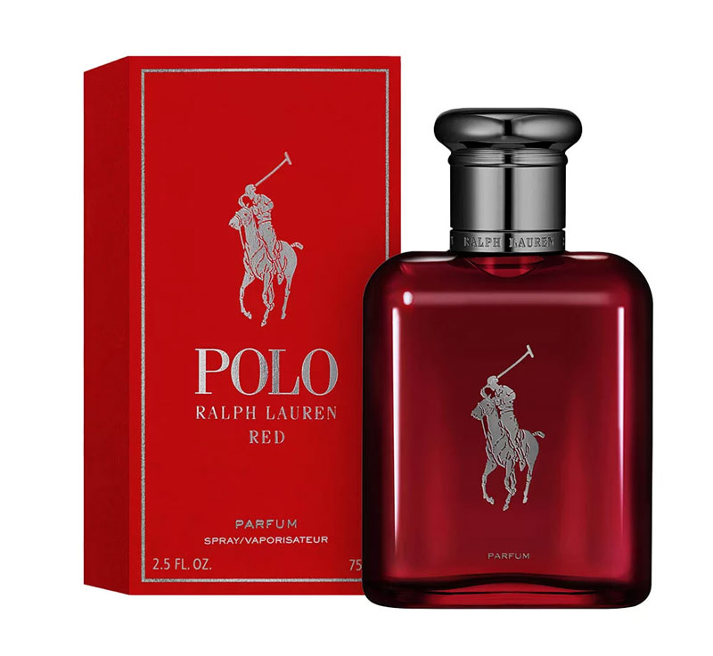 Ralph Lauren Polo Red Parfum a bottle and package