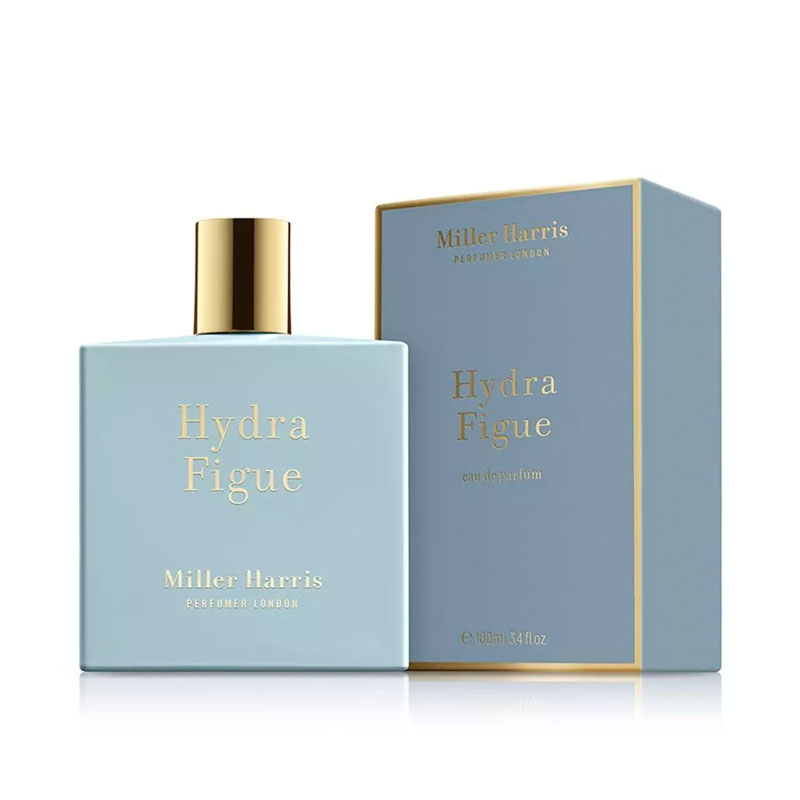Miller Harris Hydra Figue a bottle and package